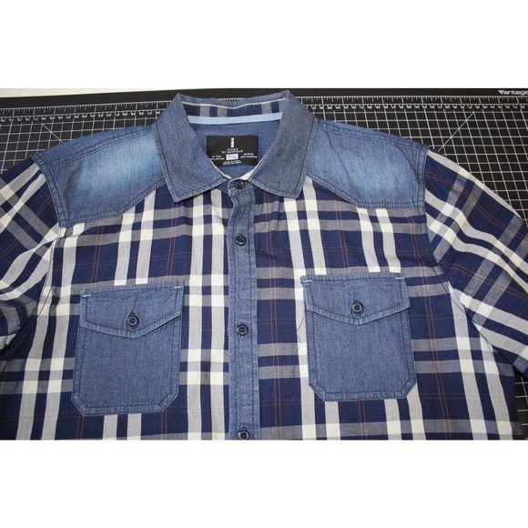 Jeans by Buffalo /Men's (Size M) casual dress button up shirt. Denim with cotton - Picture 10 of 16